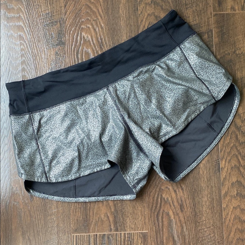 Lululemon Speed Up Sparkle Foil Shorts